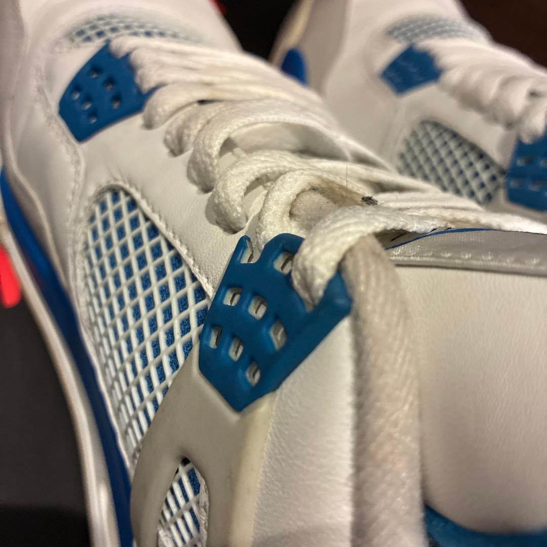 ト*う様 ナイキ エアジョーダン4 レトロ ミリタリーブルー