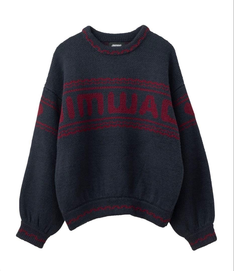 JIMWAG jacquard knit ジャガードニット ネイビー