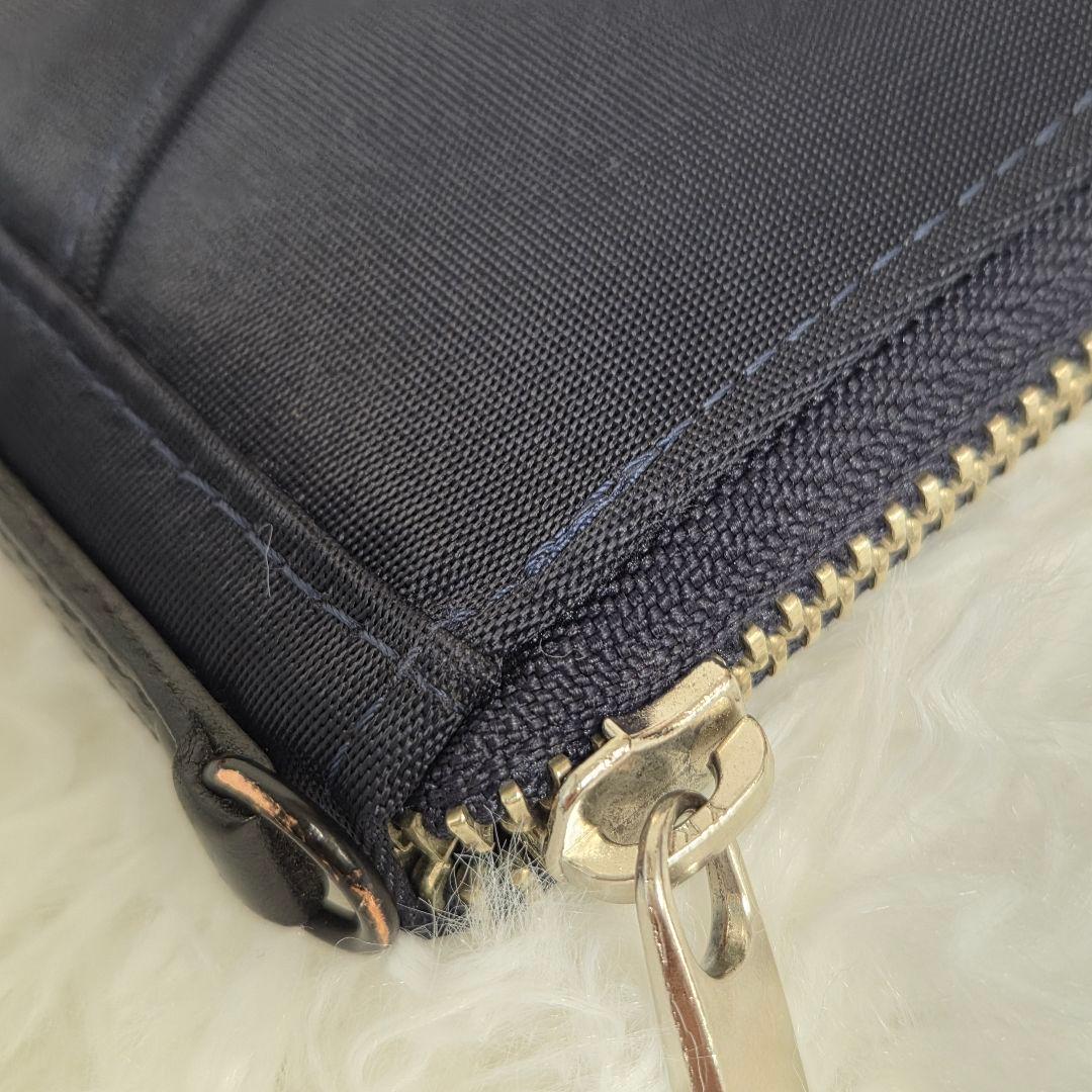 お値下げ【美品】ポーターリフトロングウオレット ネイビー