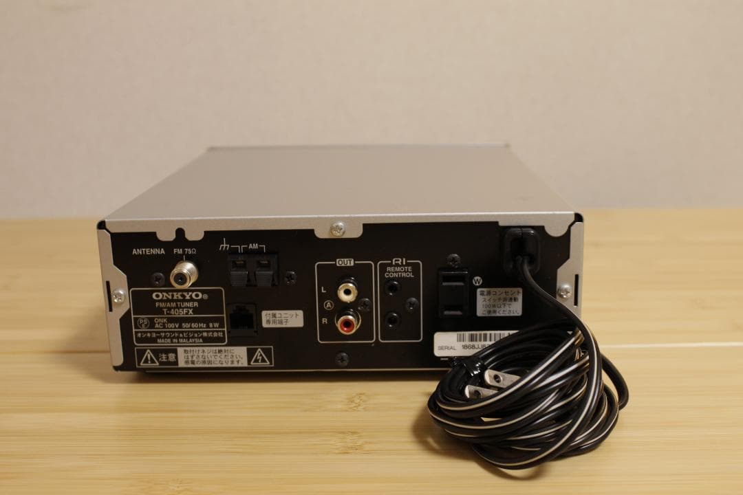 【ONKYO】T-405FX FM/AM チューナー アンテナ・電波時計ユニット