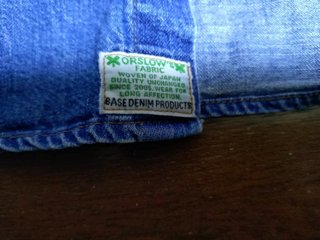オアスロウ　デニム　ウエスタンシャツ サイズ3