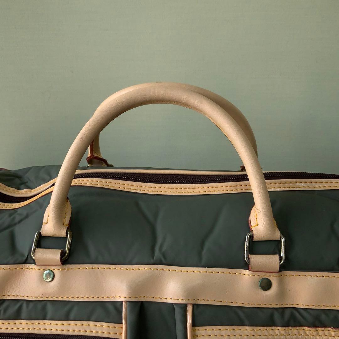 フランス製HUNTING WORLD 大型ボストンバッグ バチュークロス 美品