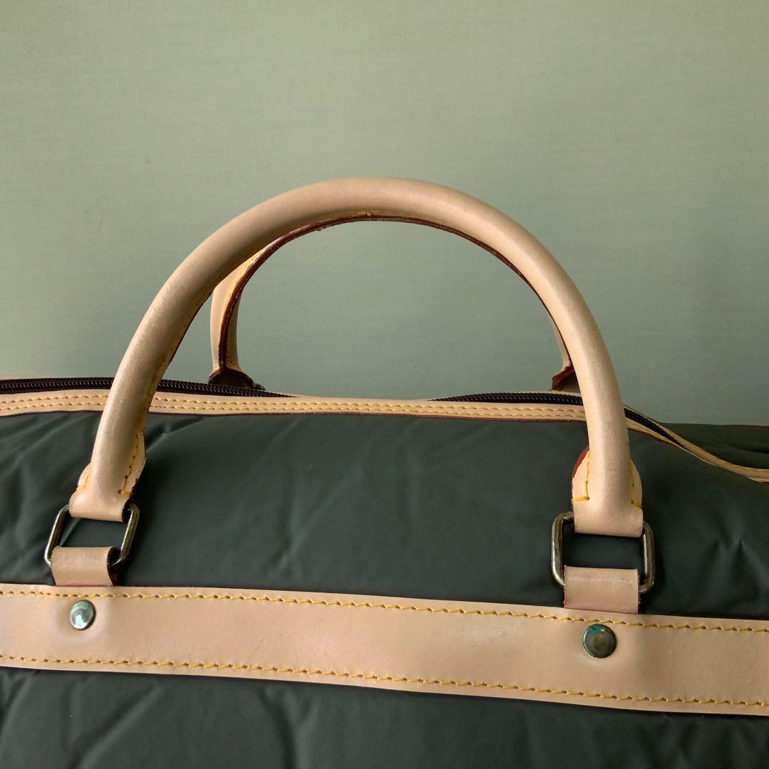 フランス製HUNTING WORLD 大型ボストンバッグ バチュークロス 美品