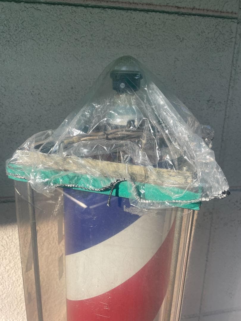 【動作OK】床屋　サインポール　理容室　理髪店　リユース品　関西サイン