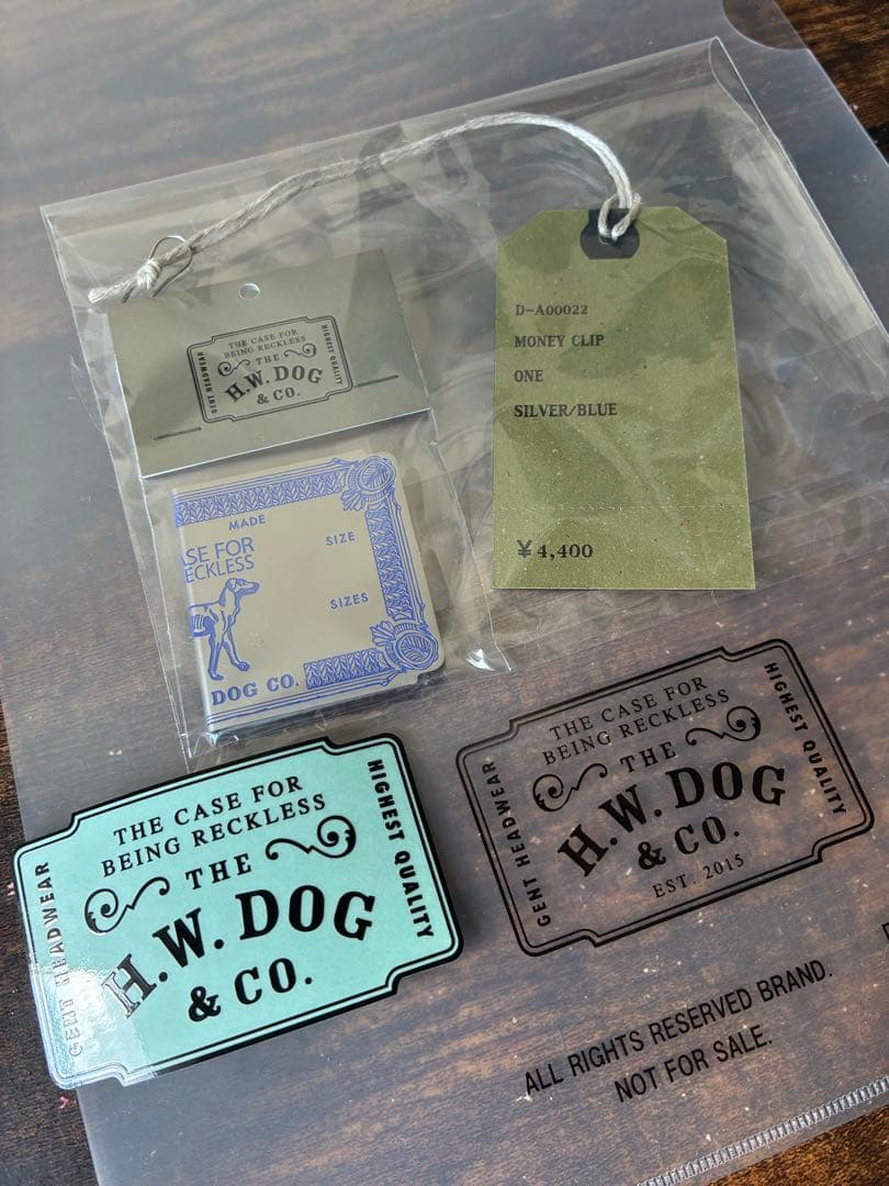 THE H.W. DOG&CO. 新品未開封 マネークリップ シルバー ブルー