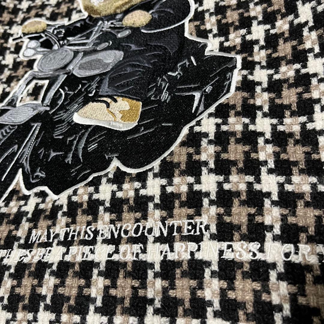 【美品】Darich Dベアチェックビッグスタジャン　キルティング　フリーサイズ