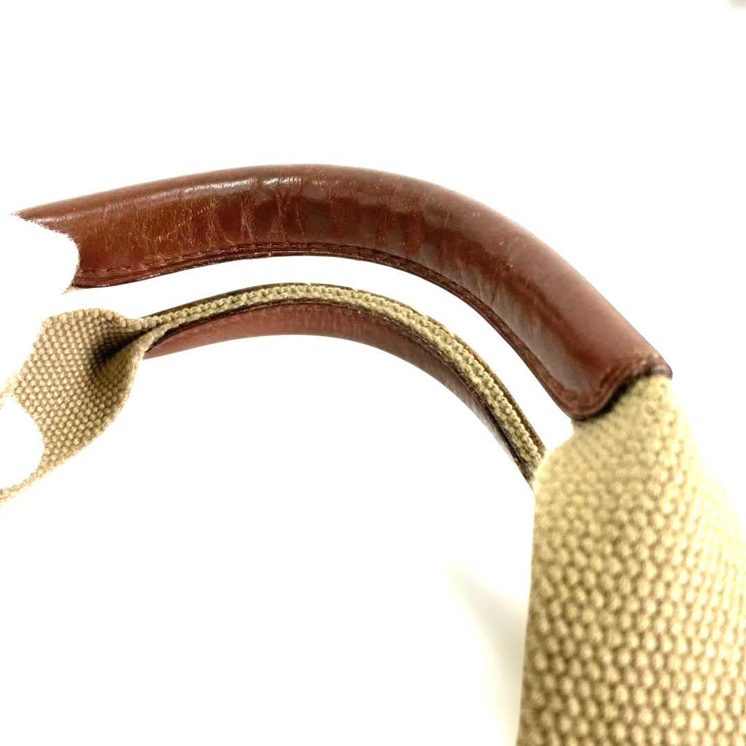 。ラルフローレン キャンバストートバッグ　大きめビジネス・旅行　レザータグ