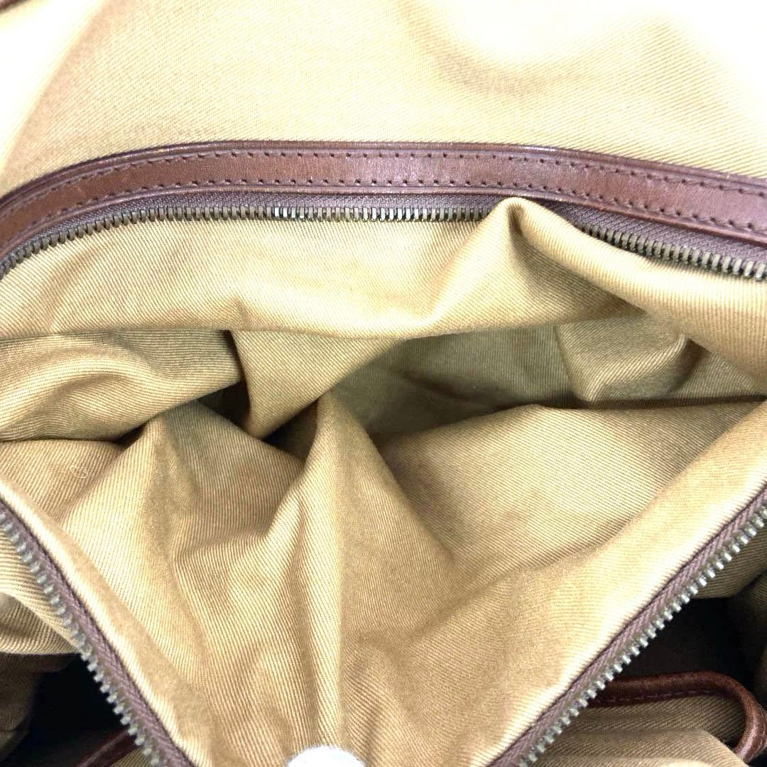 。ラルフローレン キャンバストートバッグ　大きめビジネス・旅行　レザータグ