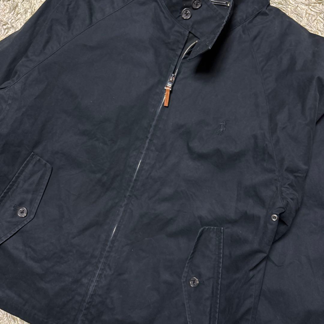 ポロラルフローレン コットン スイングトップ ブルゾン G9 ハリントン 黒