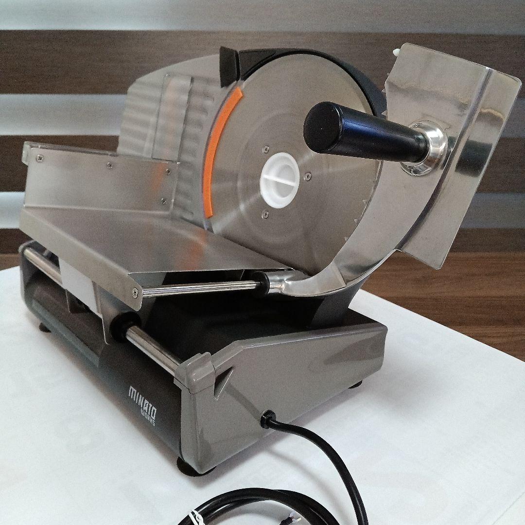 電動フードスライサー家庭用／ミナト電機工業製〈HMS-220(BK)〉