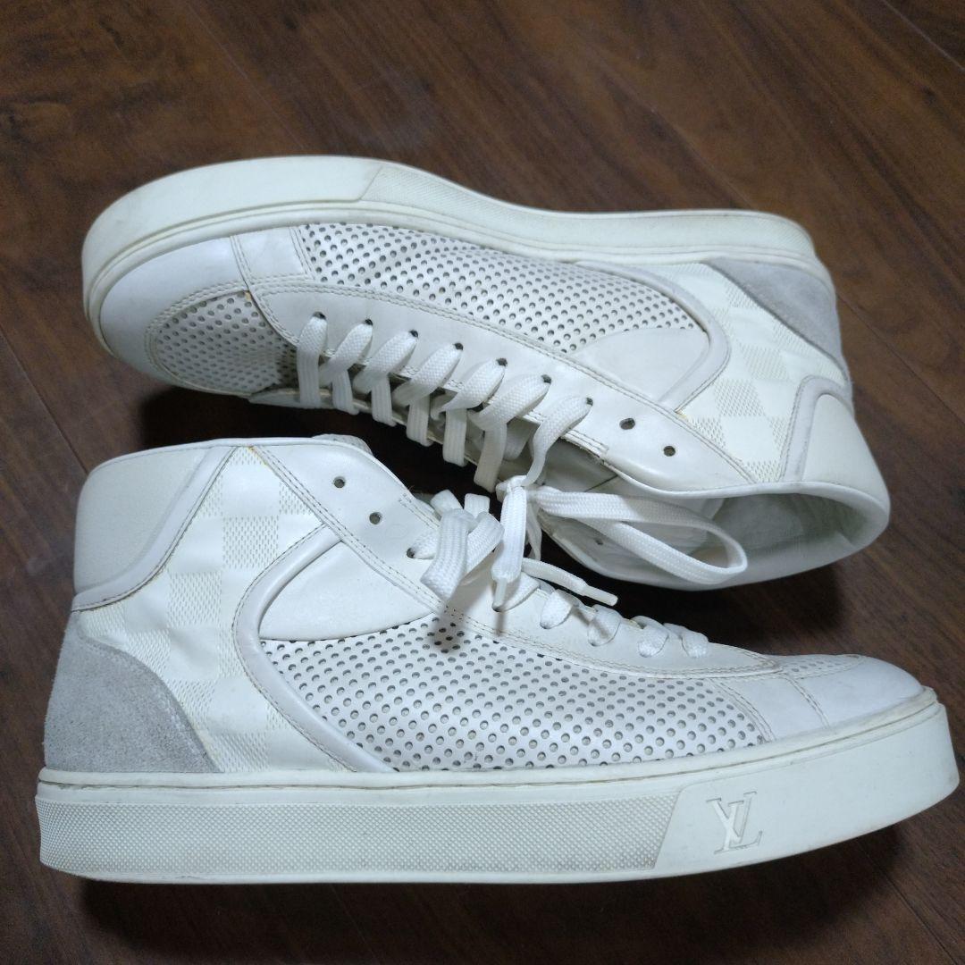 ケッチ。LOUIS VUITTON ホワイト ハイカットスニーカー