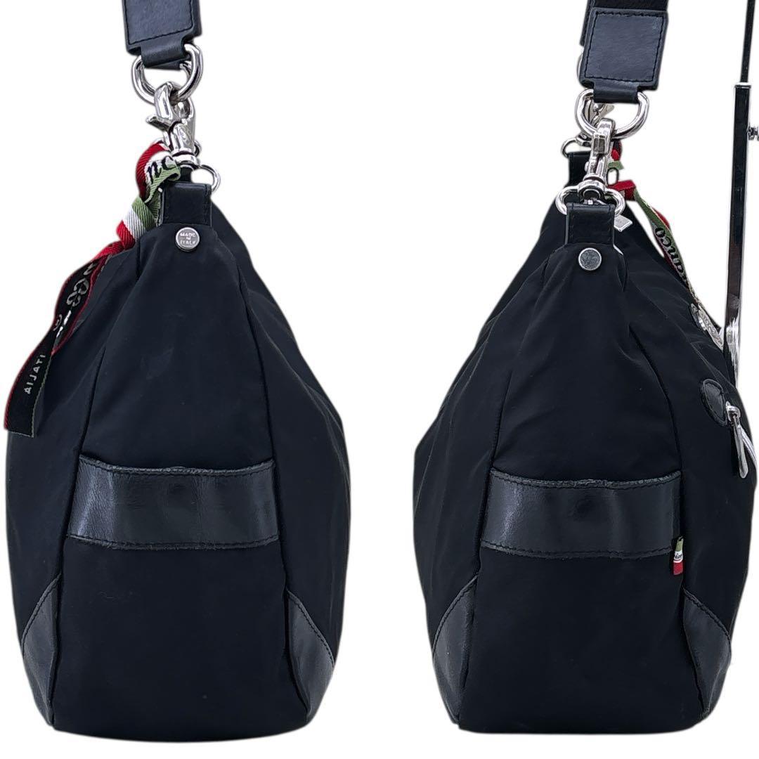 オロビアンコ ショルダーバッグ メッセンジャー リボン付 斜め掛け サコッシュ