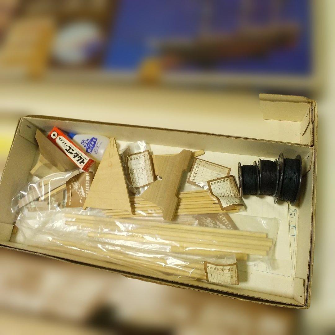 IMAI 1/80 帆船カティーサーク 木製模型キット ほぼ未使用 欠品無し
