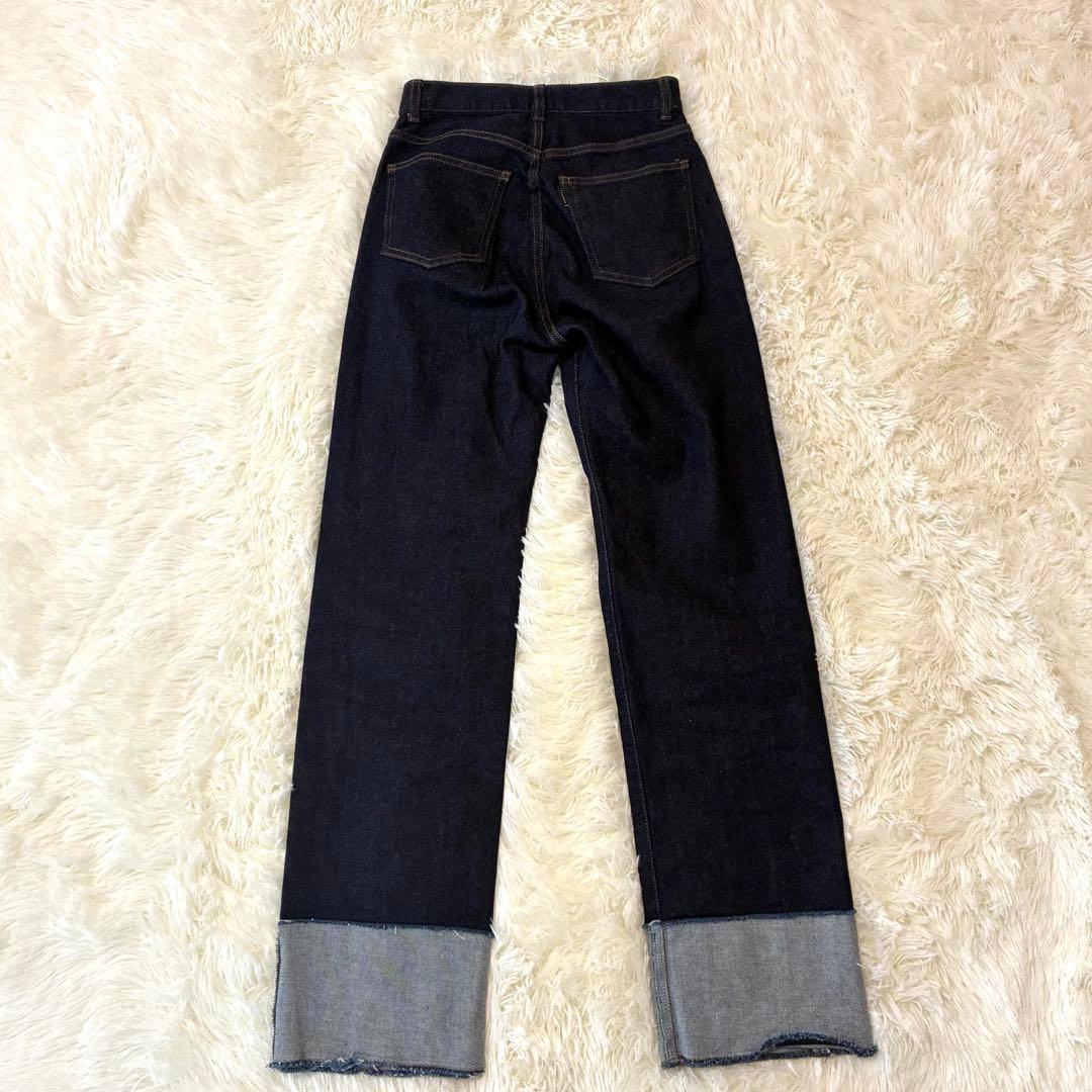anuans ロールアップデザインデニムパンツ　サイズ0