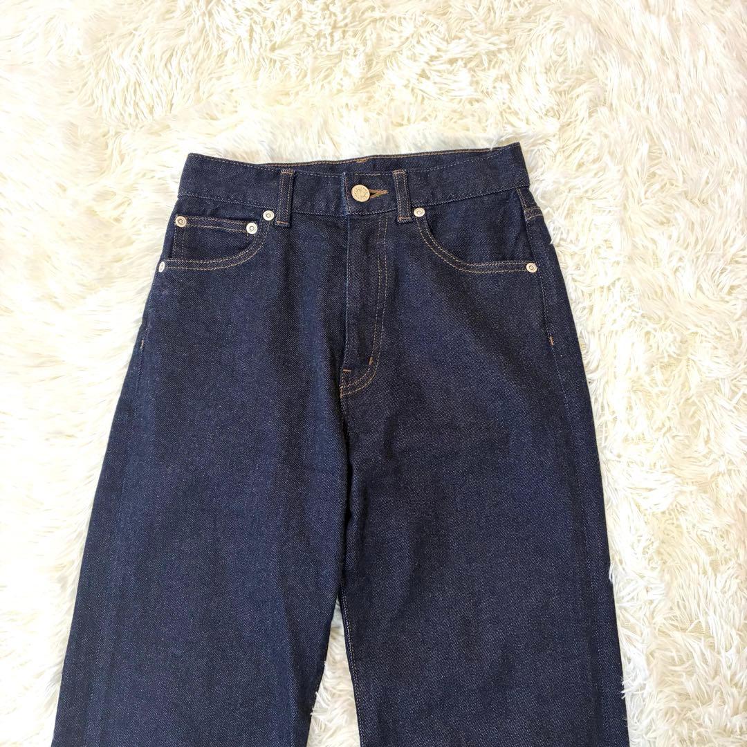 anuans ロールアップデザインデニムパンツ　サイズ0