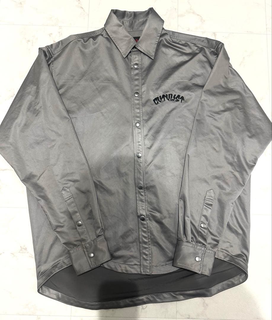 CVTVLIST カタリスト　コーチジャケット　フェイクレザージャケット　グレー
