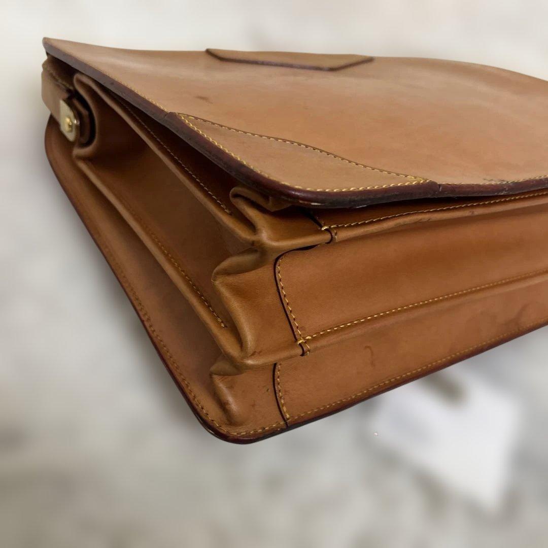 FIVE WOODS 林五　本革　最高級　ダレスバッグ　ビジネスバッグ　キャメル