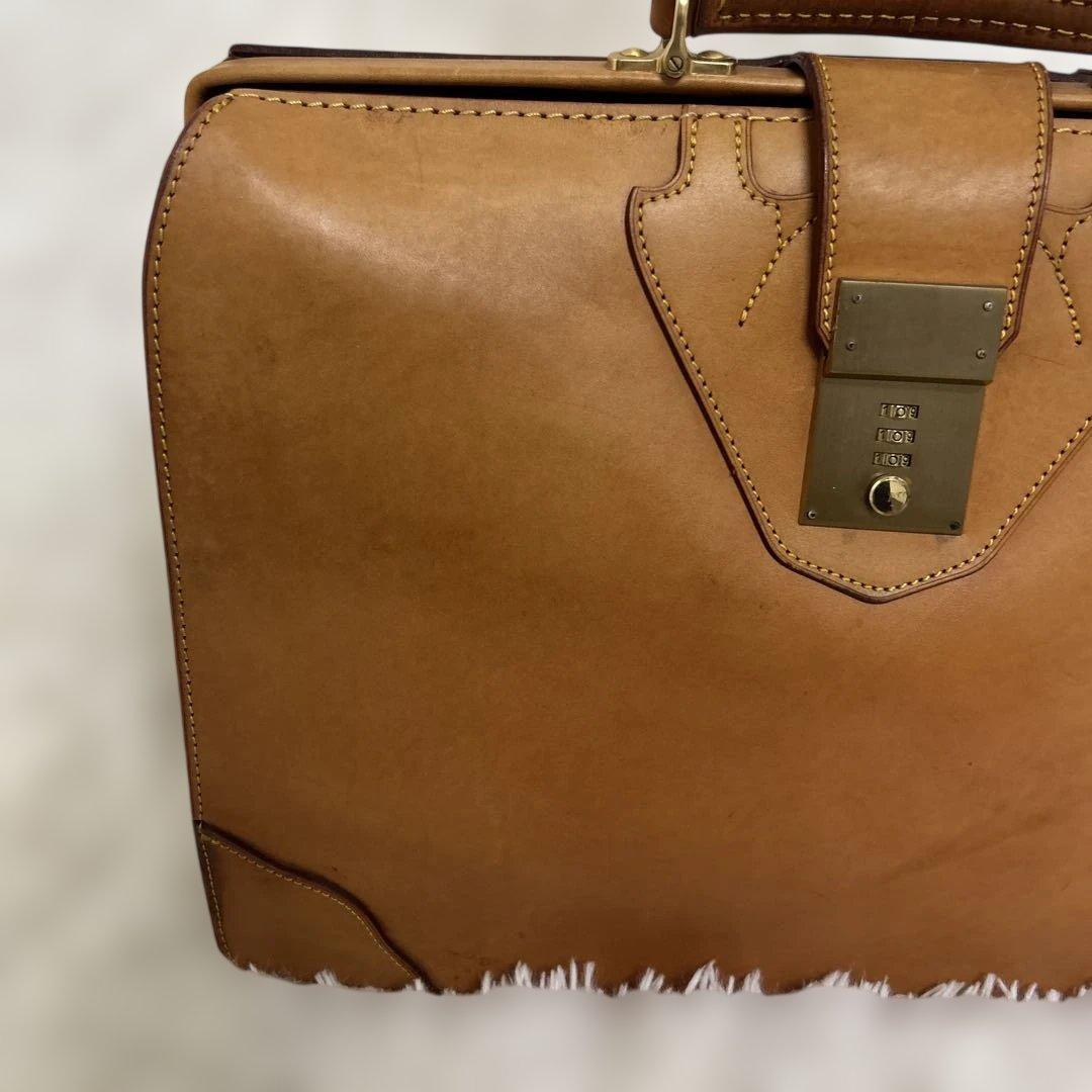 FIVE WOODS 林五　本革　最高級　ダレスバッグ　ビジネスバッグ　キャメル