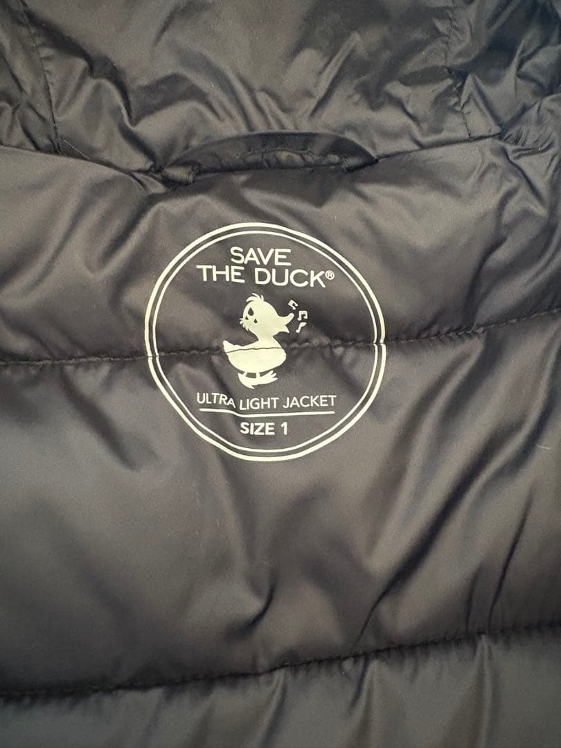 SAVE THE DACK ダウン　ブラック レディースサイズ1 Sサイズ