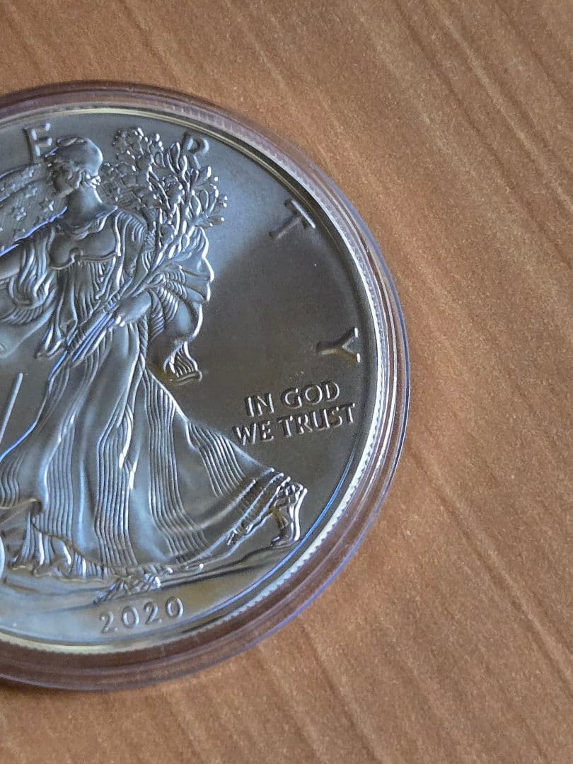 アメリカ　イーグル 銀貨　１オンス 2020年　1ドル