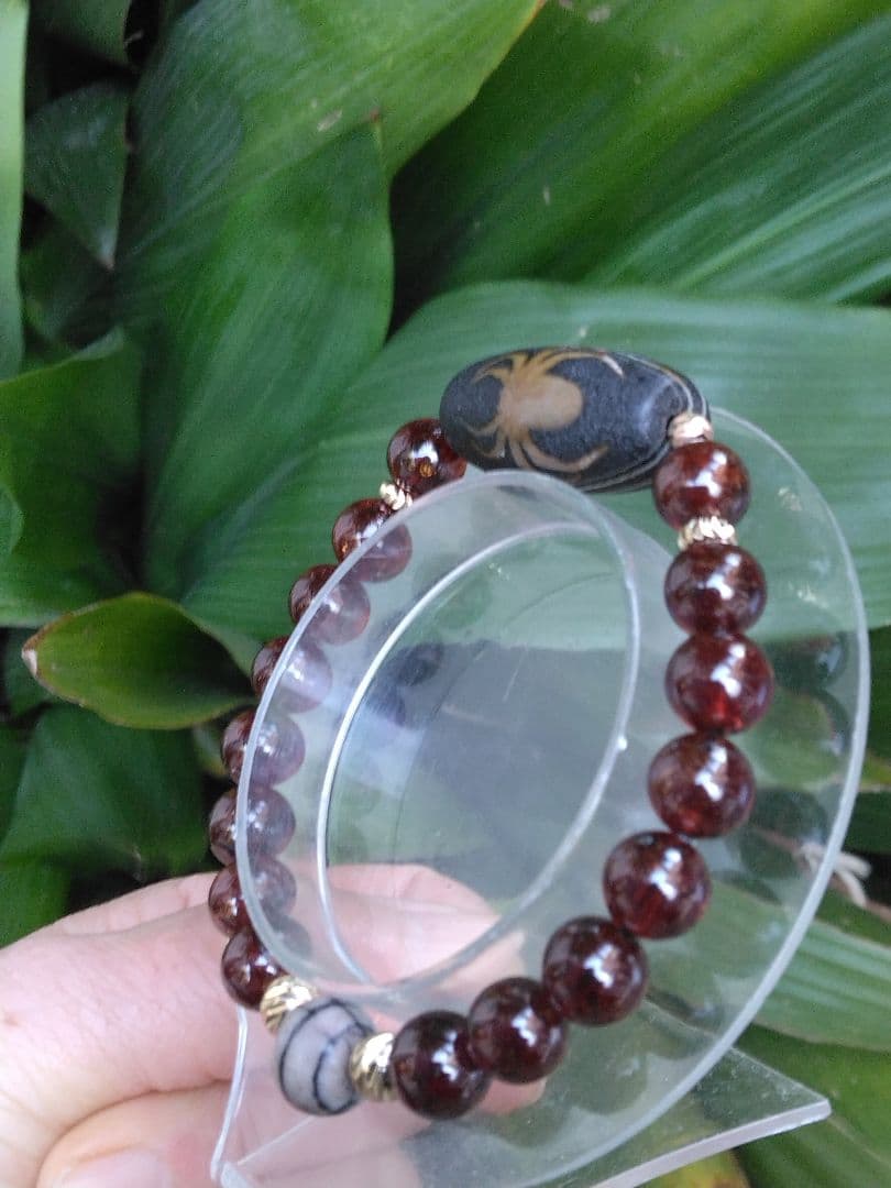 蜘蛛天珠➕福寿天珠ブレスレット⭐火供天珠❇護符霊符強力⭐龍神ζ生霊返し⭐呪詛返し