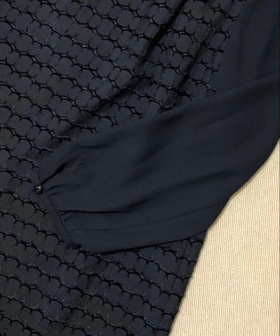 レリアン　ホワイトレーベル　ドットフロッキー　ブラウス　11号　近年