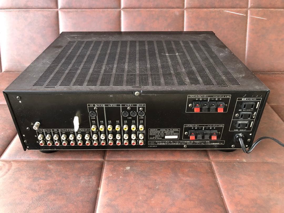 SONY TA-AV450」AVアンプ通電のみ(J61)