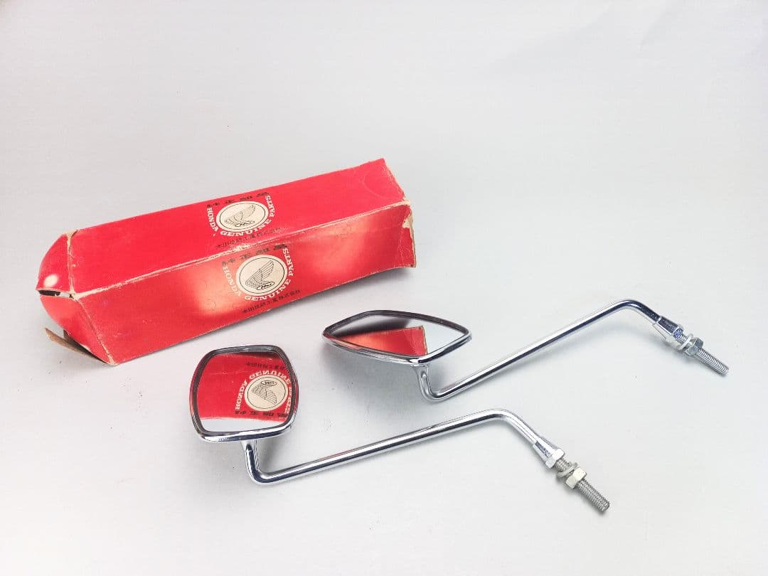 当時物 未使用 ホンダ カブ C100など アンティークミラー 左側 2個