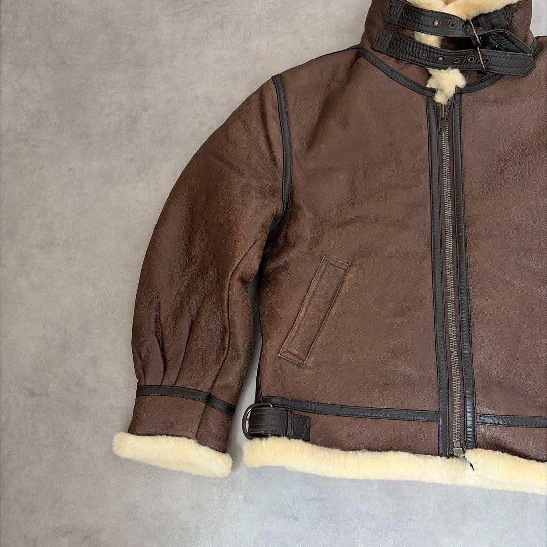 TERRA AUSTRALIS ✨B-3✨シアリング レザー ムートンジャケット