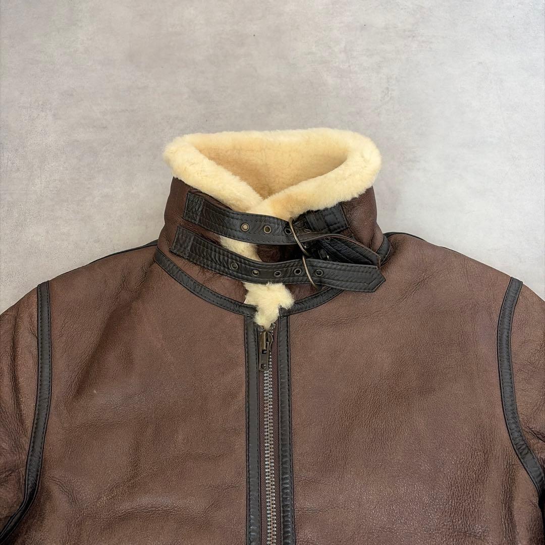 TERRA AUSTRALIS ✨B-3✨シアリング レザー ムートンジャケット