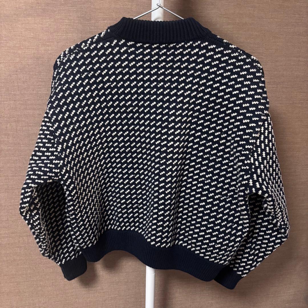 ♦︎ L.L.Bean エルエルビーン バーズアイ ニット ネイビー M