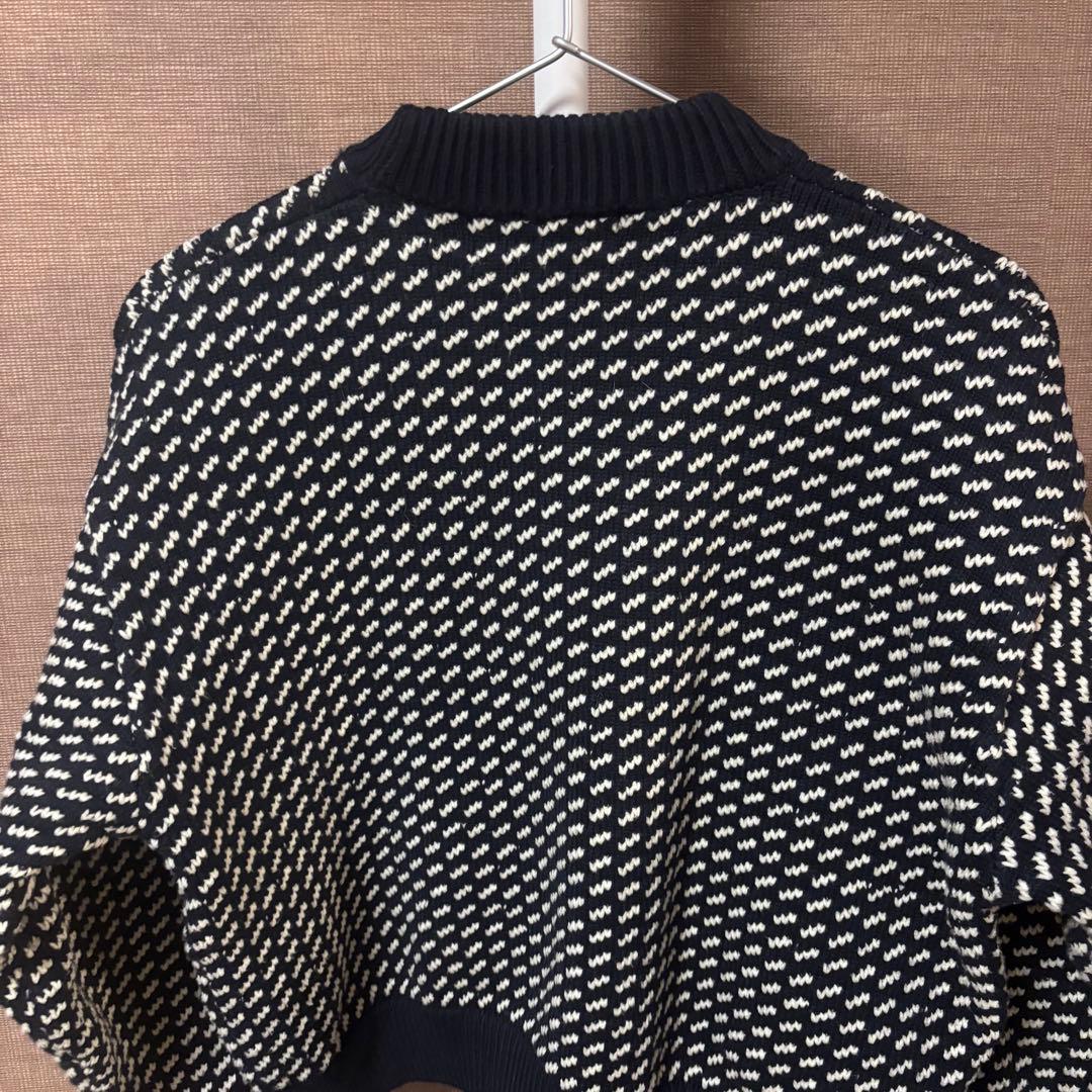 ♦︎ L.L.Bean エルエルビーン バーズアイ ニット ネイビー M