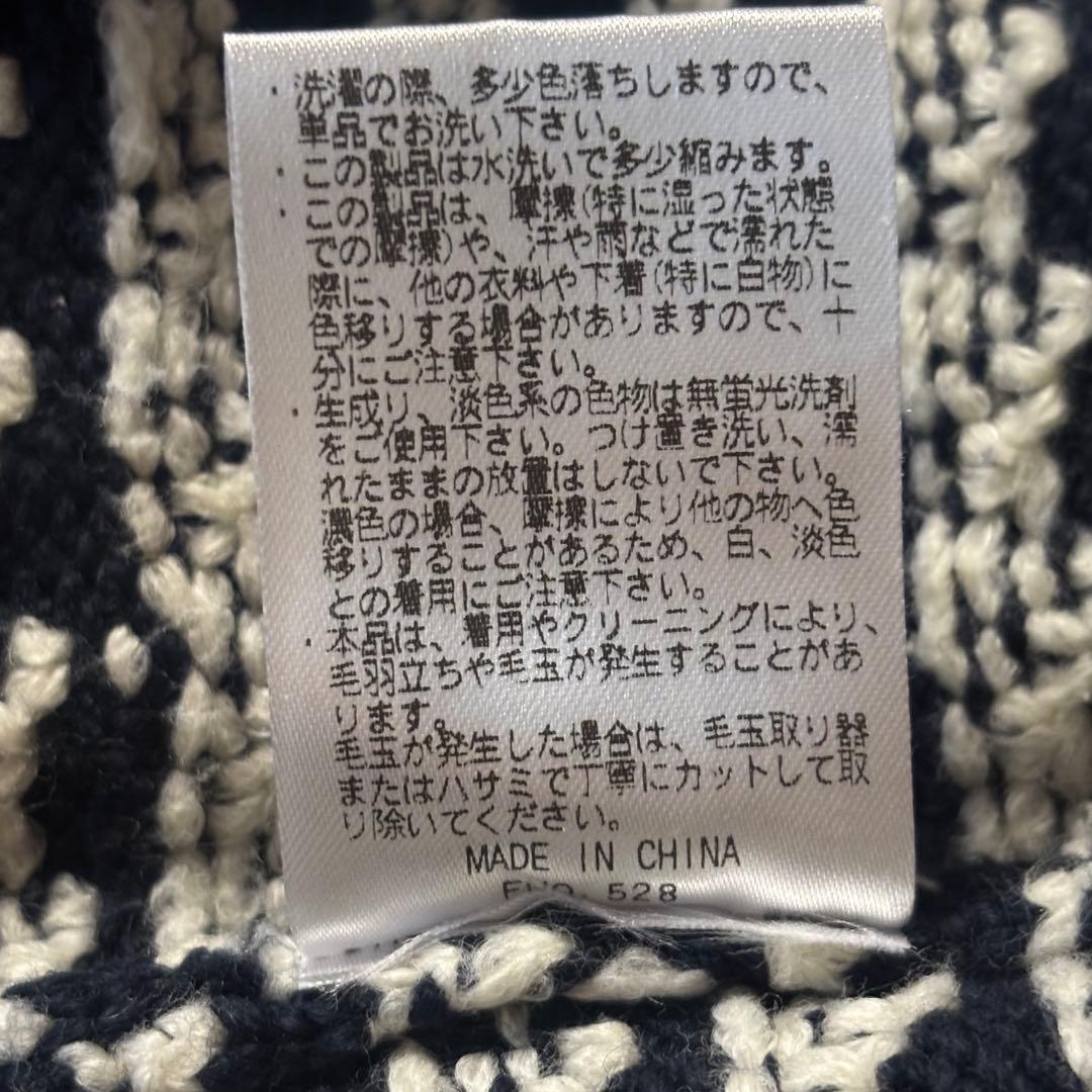 ♦︎ L.L.Bean エルエルビーン バーズアイ ニット ネイビー M