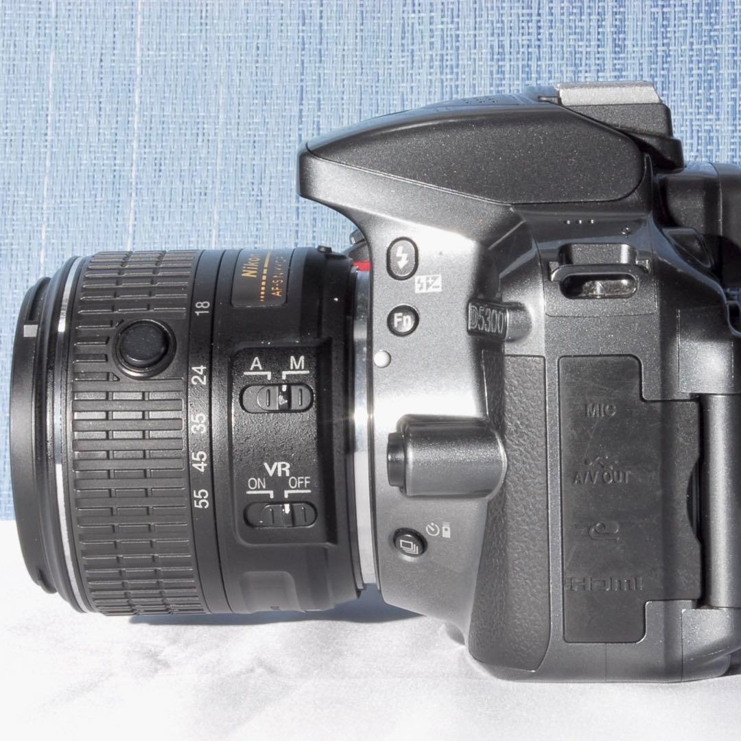 ✨Wi-Fi搭載モデル！激レアカラー✨グレー✨D5300 レンズキット✨
