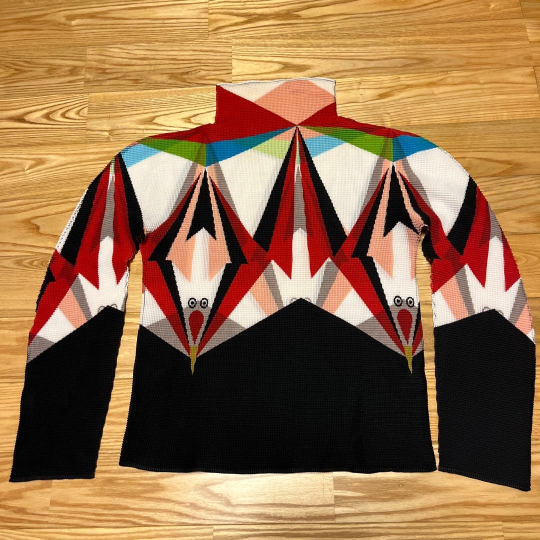 ISSEY MIYAKE me 幾何学模様トップス