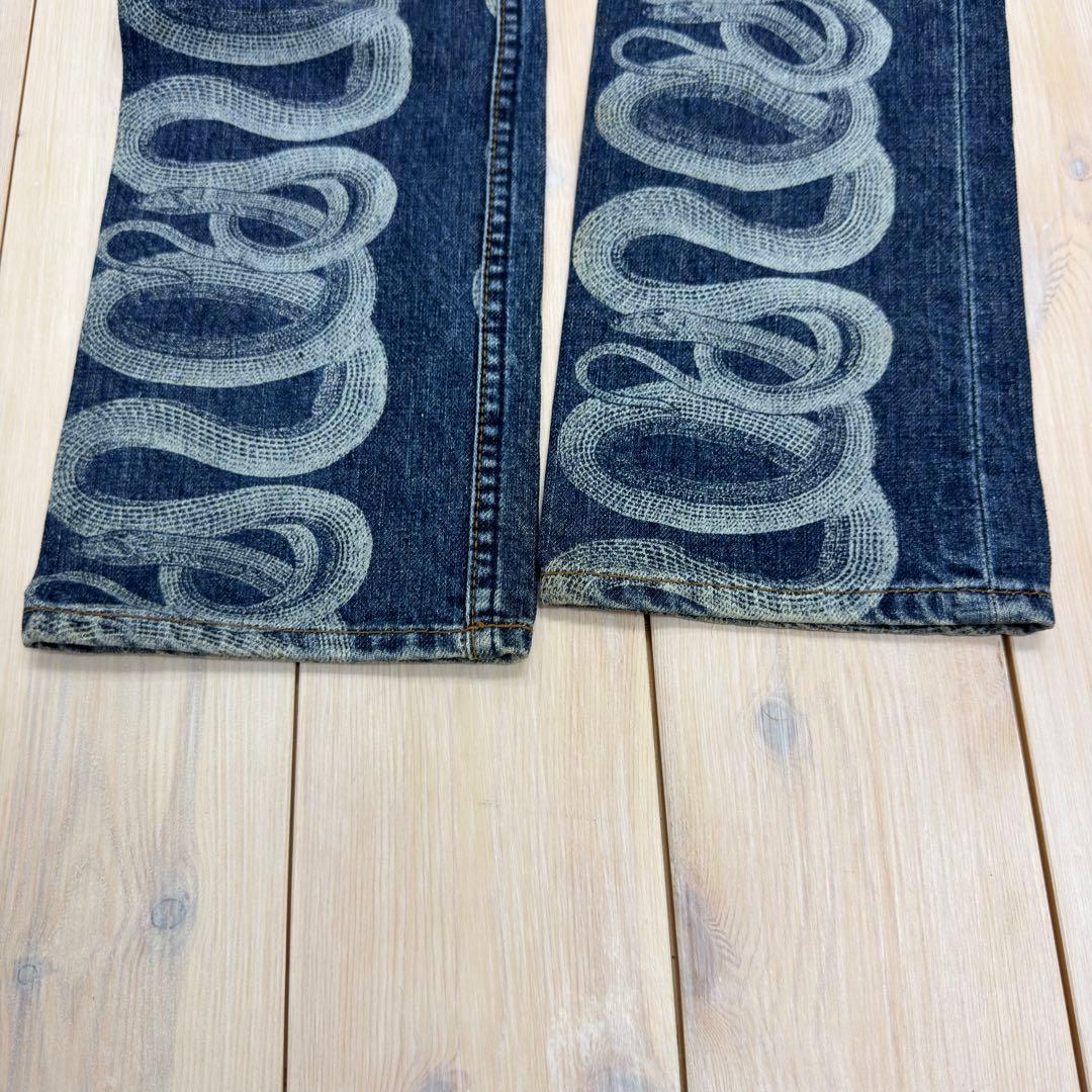 HYSTERIC GLAMOUR スネークパターン デニムパンツ S