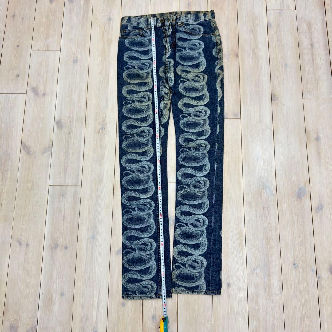 HYSTERIC GLAMOUR スネークパターン デニムパンツ S