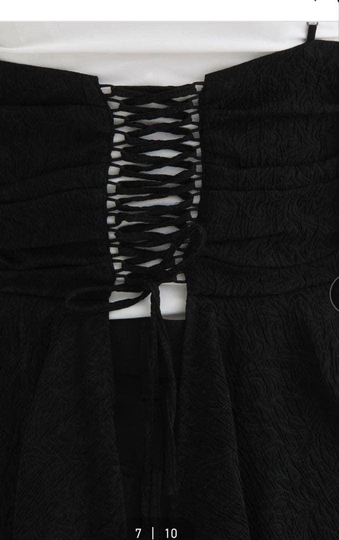 さくらんぼFETICO ボタニカルジャガードキャミソール　ブラック