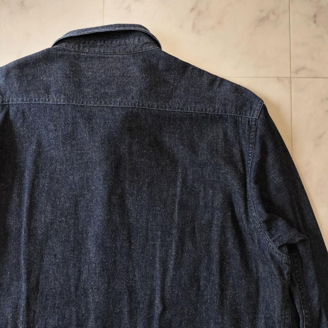 RRL デニムワークシャツ XL インディゴ ヴィンテージ加工 ダブルアールエル