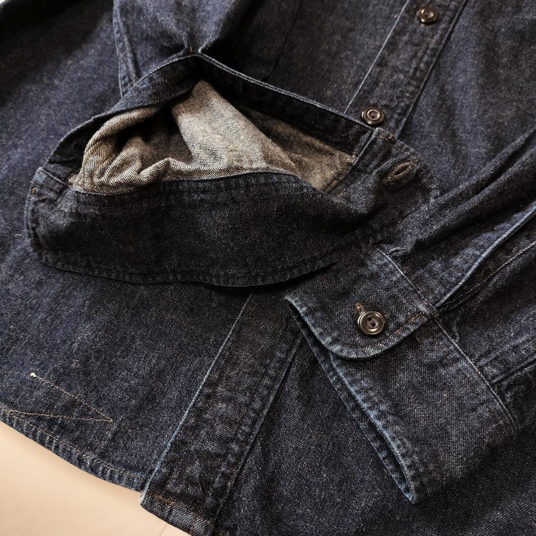 RRL デニムワークシャツ XL インディゴ ヴィンテージ加工 ダブルアールエル