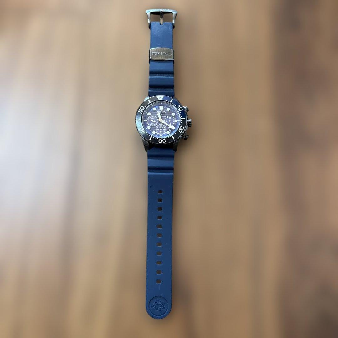 【外箱付き】SEIKO ソーラークロノグラフSave the Ocean