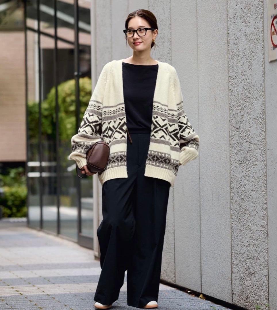 RA★43FRAMeWORK ジャガードカーディガン　未使用