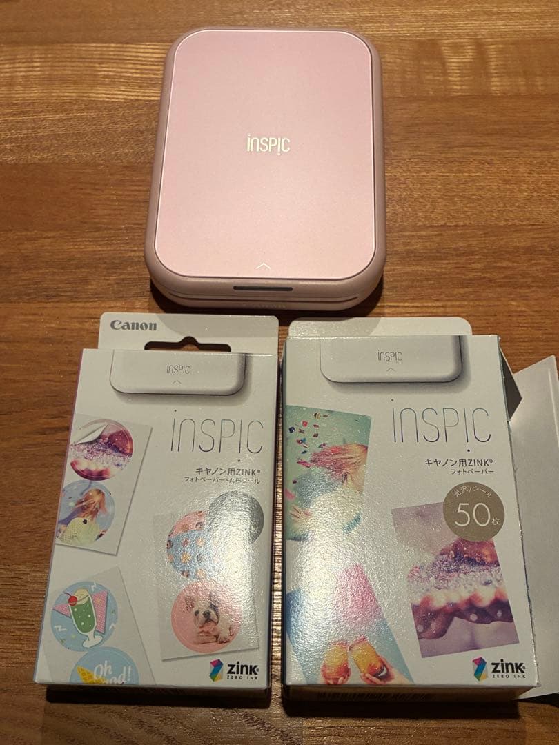 【箱無し】Canon iNSPiC 本体、用紙セット