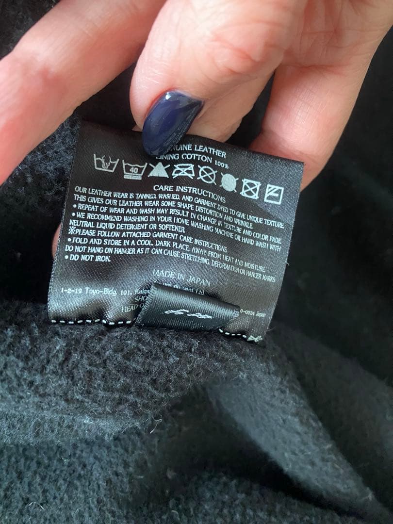 Sisii ファー付きレザーモッズコート