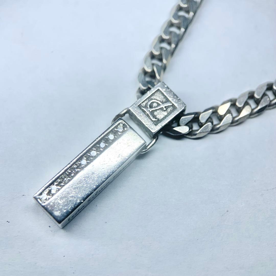 希少 レダシルマ ネックレス 喜平 ダイヤモンド 9粒 0.10 ゲルマニウム