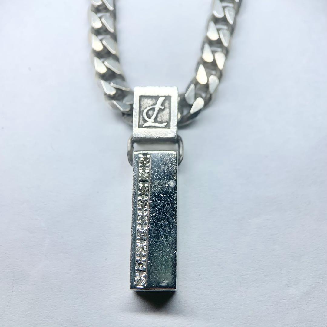 希少 レダシルマ ネックレス 喜平 ダイヤモンド 9粒 0.10 ゲルマニウム