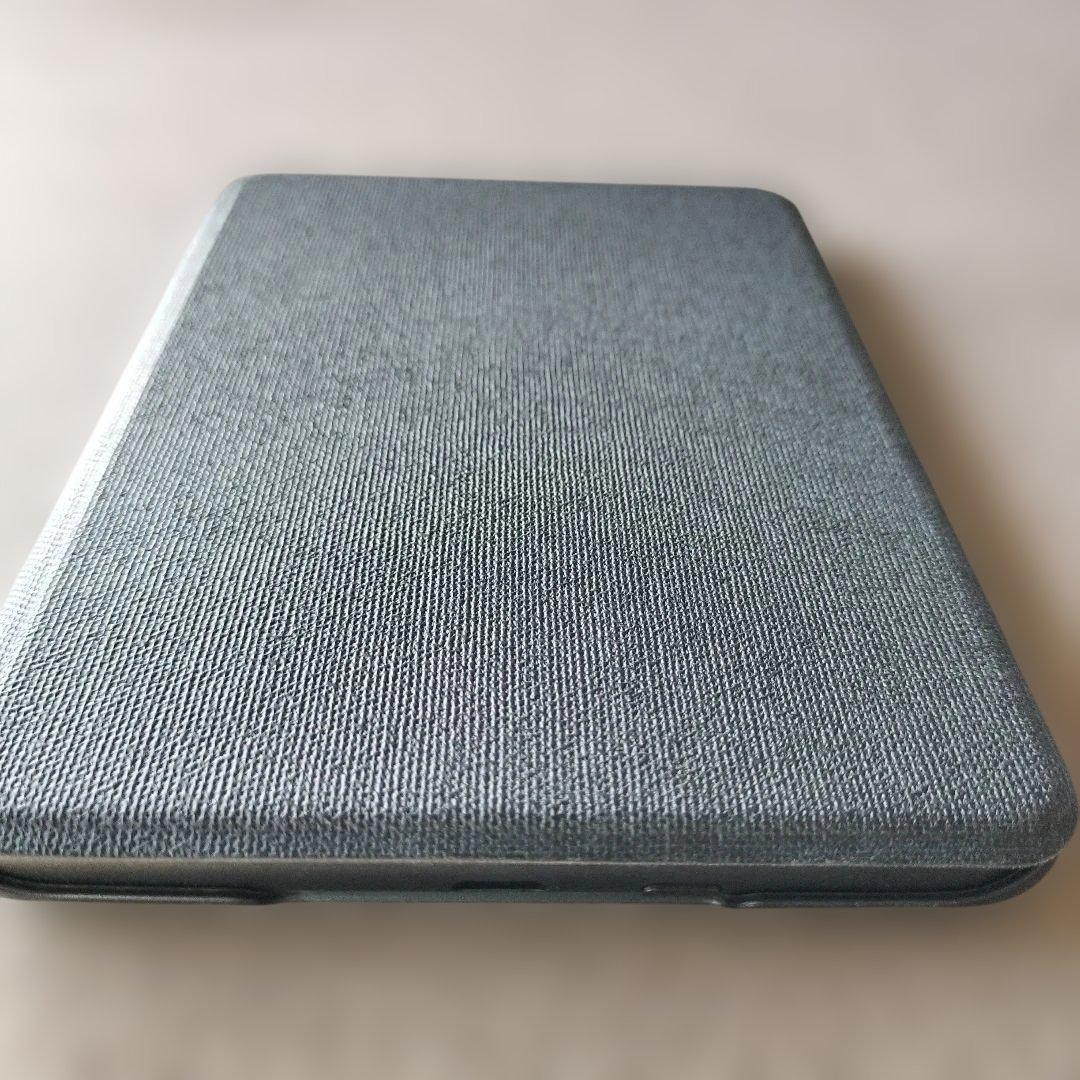 Kindle 6インチ グレー カバー付き