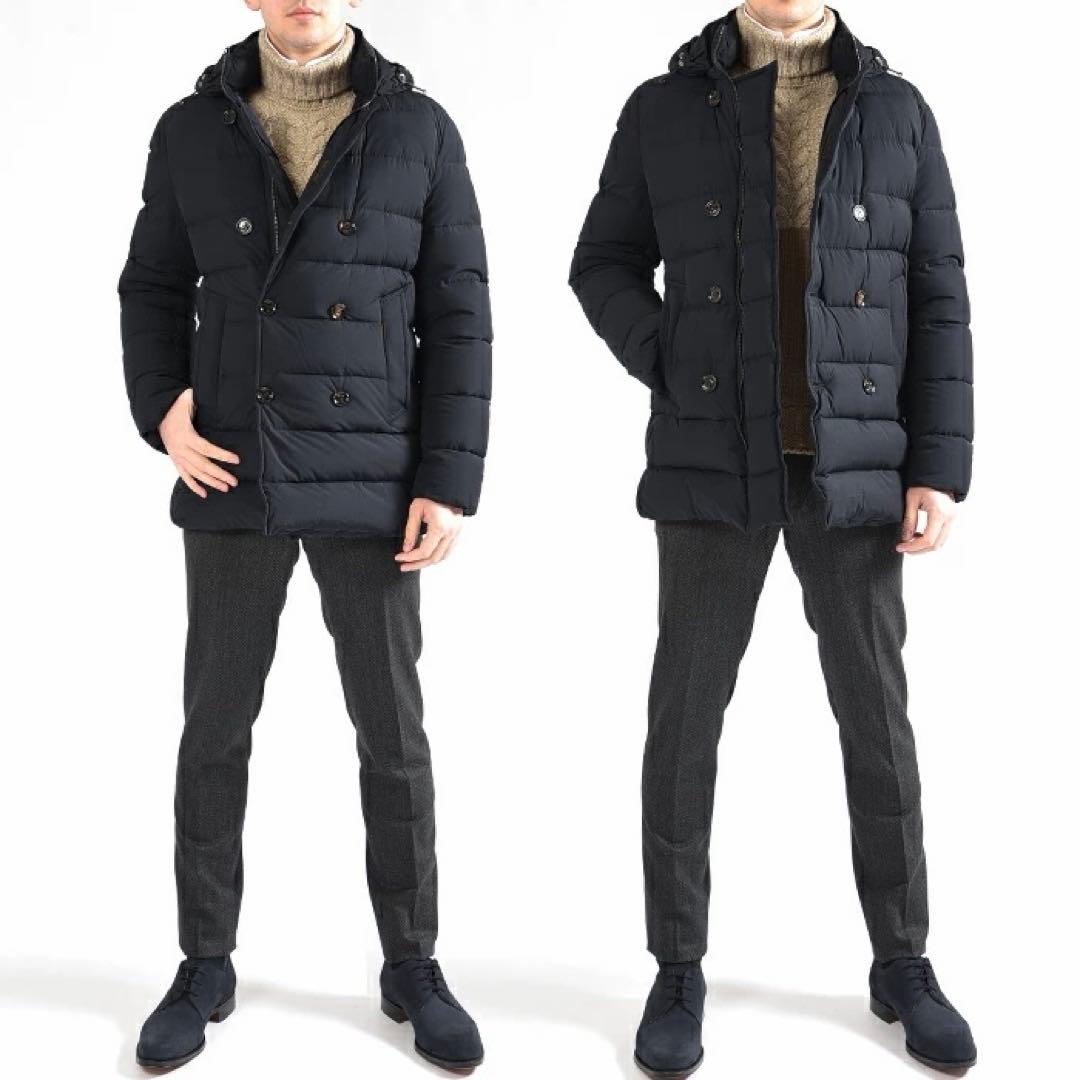 ★極美品‼️MOORER FLORIO-KN 48ブラック ダウンジャケット
