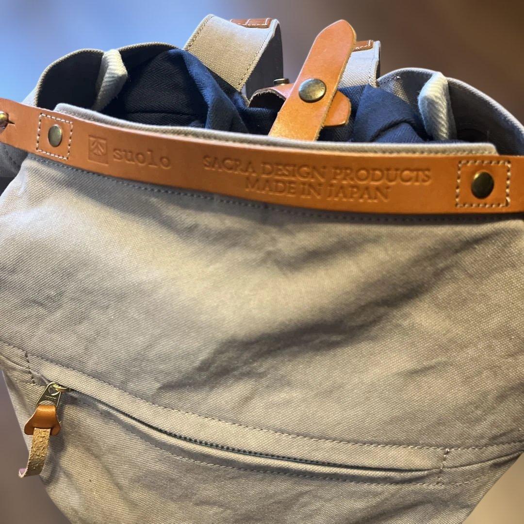 Suolo スオーロ　ナップサック　グレー