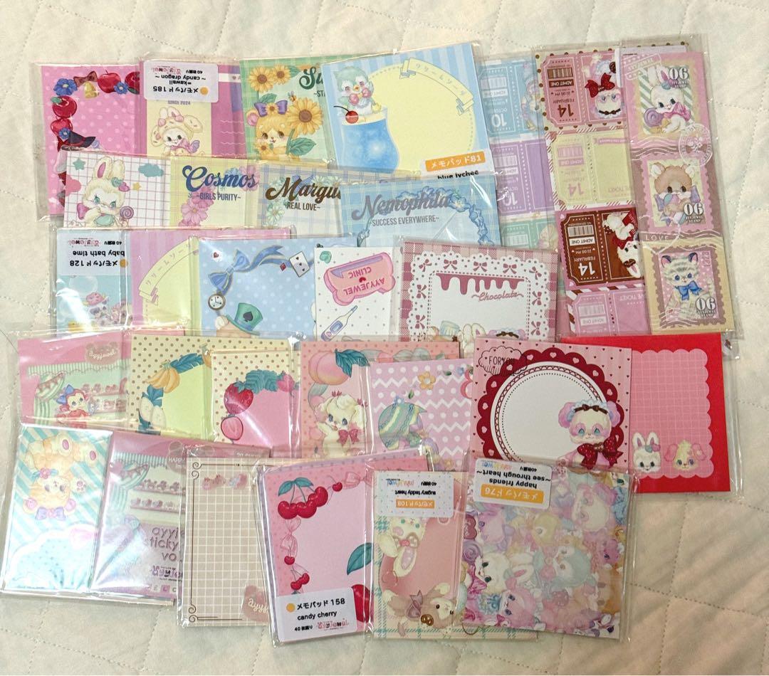 ayyjewelアイジュエル様メモ帳、ステッカー180点おまとめセット